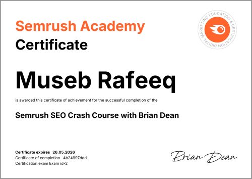 Semrush SEO Crash Course with Brian Dean
