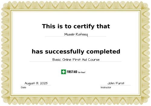 Basic First Aid Course with CPR by FirstAidForfree.com