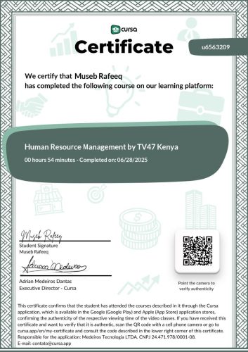 Human Resource Management HRM Certified